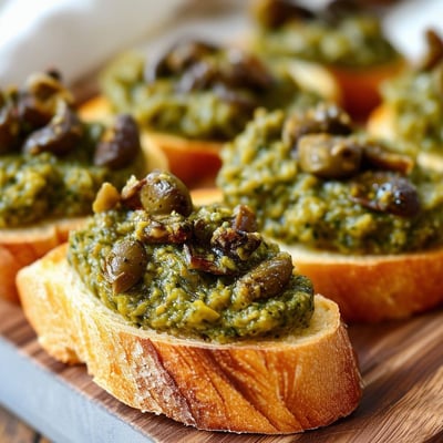 GlutenFree Olive Pesto Crostini-1