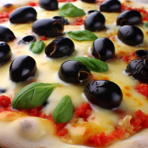 Tasty Black Mission Olive Pizza Recipe