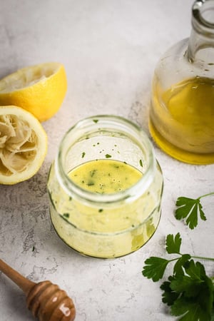 Zesty Lemon and Herb Vinaigrette dressing